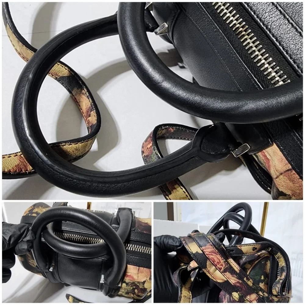 Authentic Givenchy Lucrezia Printed Leather Satchel Bag